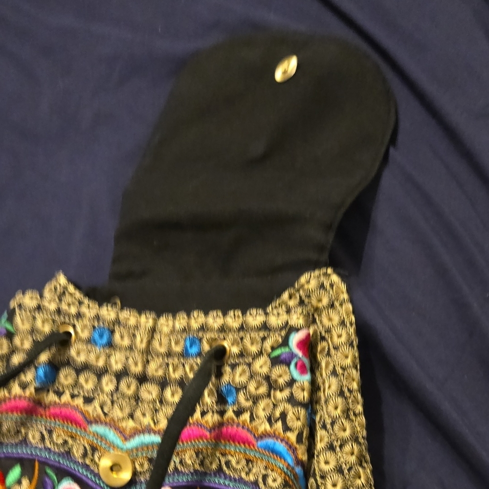Embroidered Multicolor Backpack - Picture 5 of 7